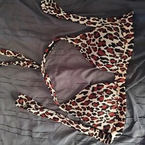 Victoria's Secret Brown and Black Leopard Print Bra